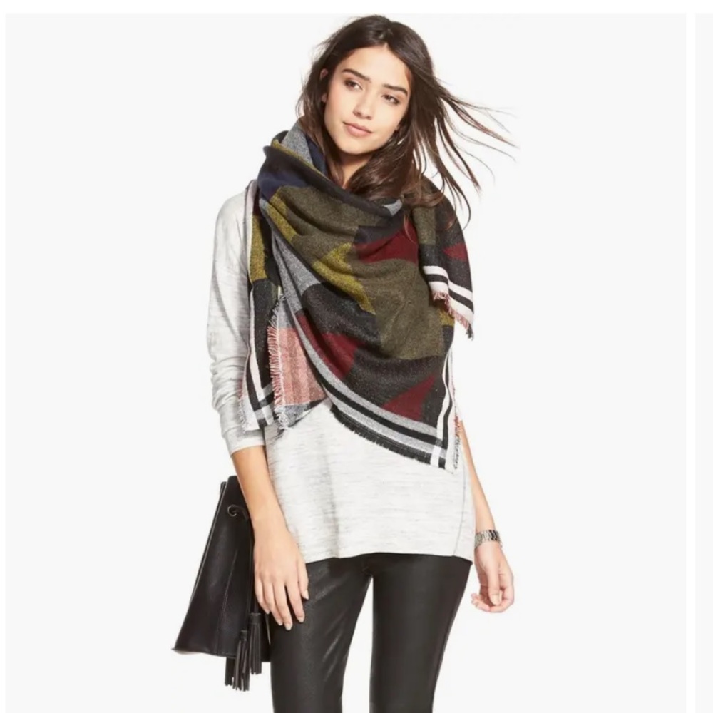 bp Colorblock Geometric Blanket Scarf Wrap (Nordstrom)